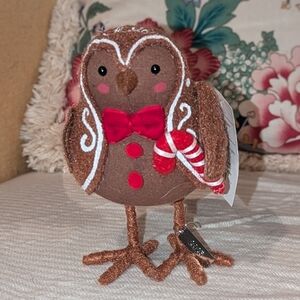 Wondershop Brown Bird with Red and White Accents
